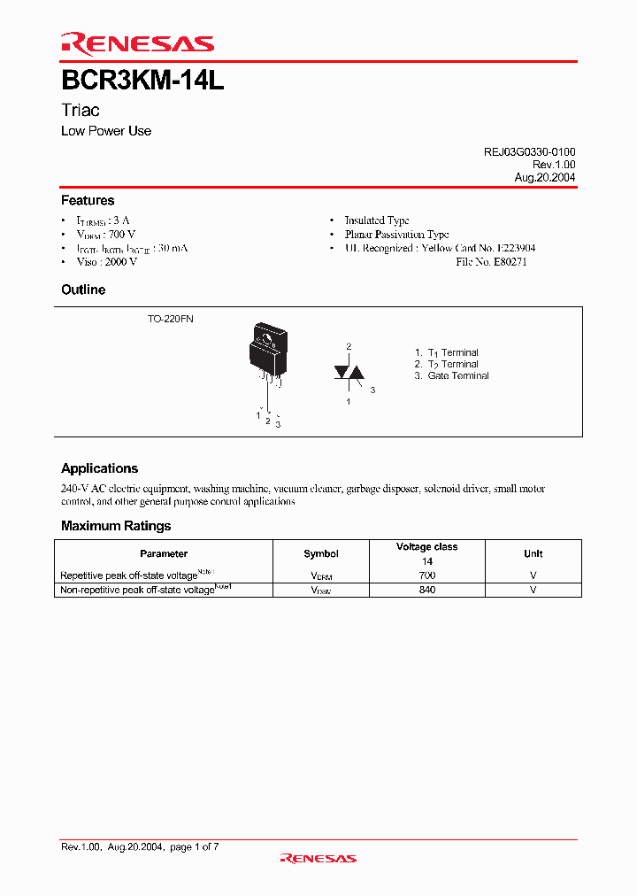 BCR3KM-14LA-A8_4287971.PDF Datasheet