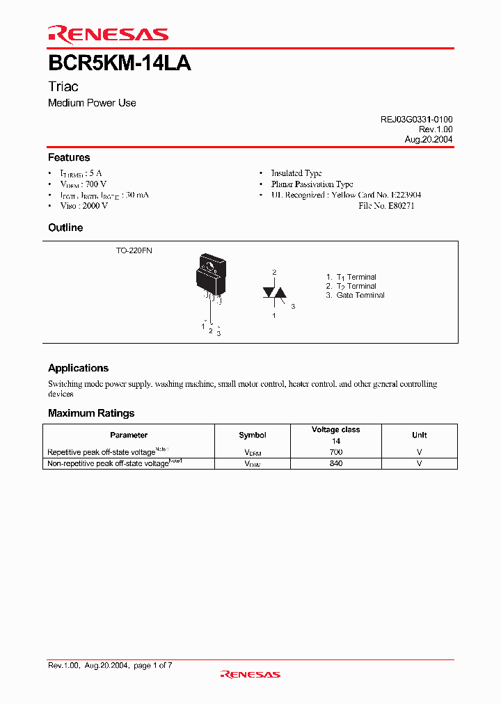 BCR5KM-14LA-A8_4287967.PDF Datasheet