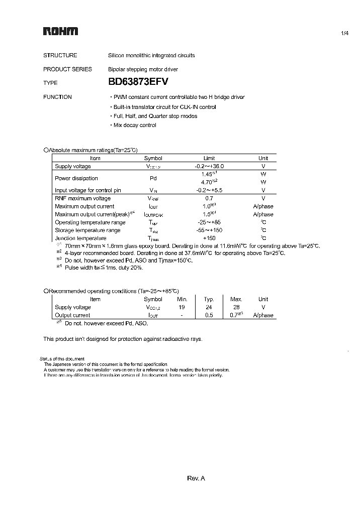 BD63873EFV_4587940.PDF Datasheet