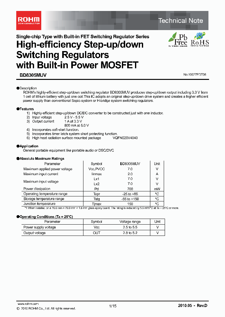 BD8305MUV-E2_4592914.PDF Datasheet