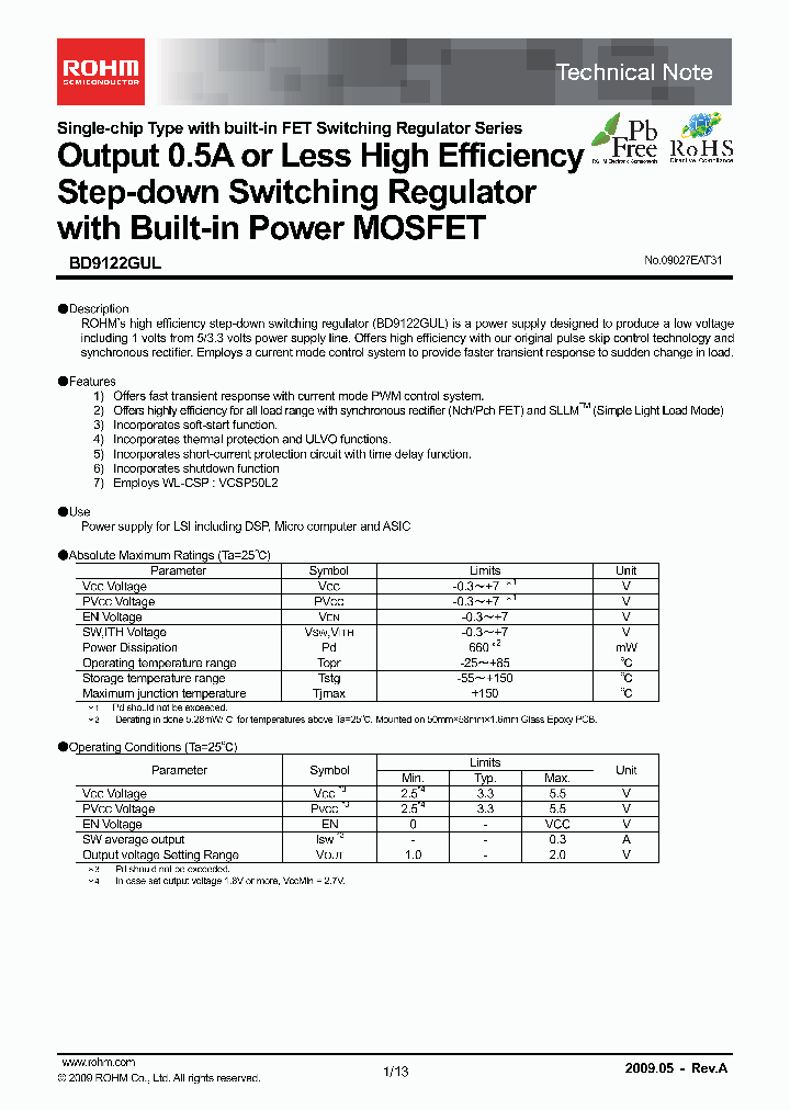 BD9122GUL_4776806.PDF Datasheet