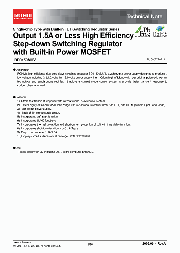 BD9150MUV-E2_4592906.PDF Datasheet
