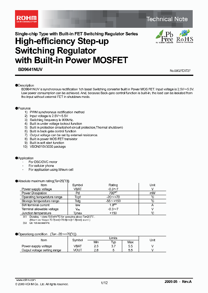 BD9641NUV_4623718.PDF Datasheet