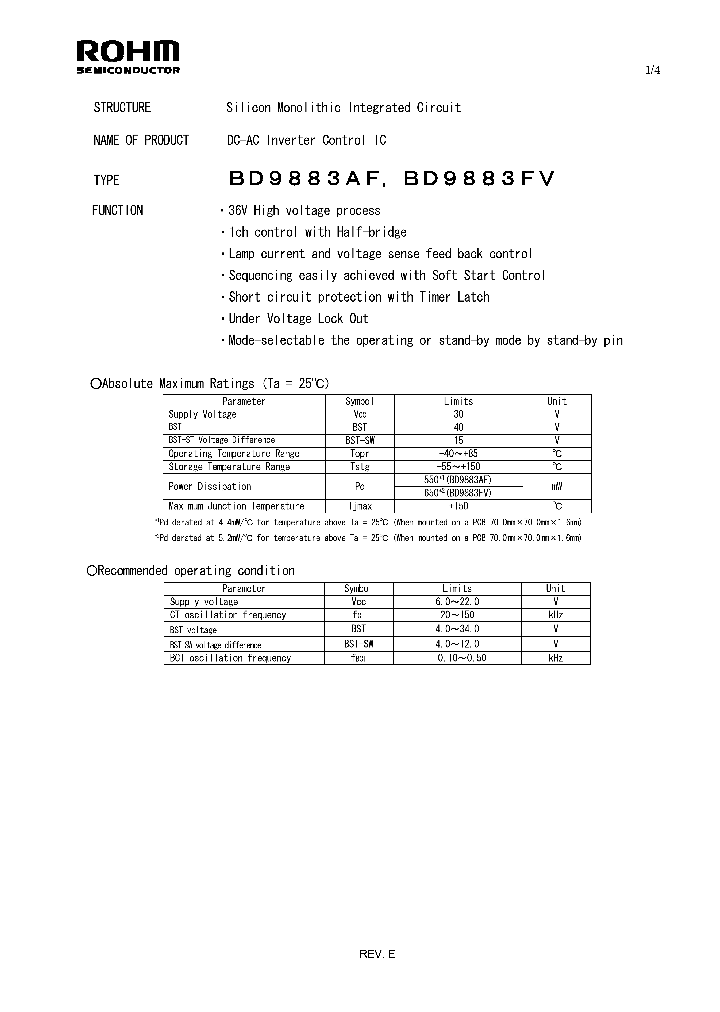 BD9883FV1_4787129.PDF Datasheet