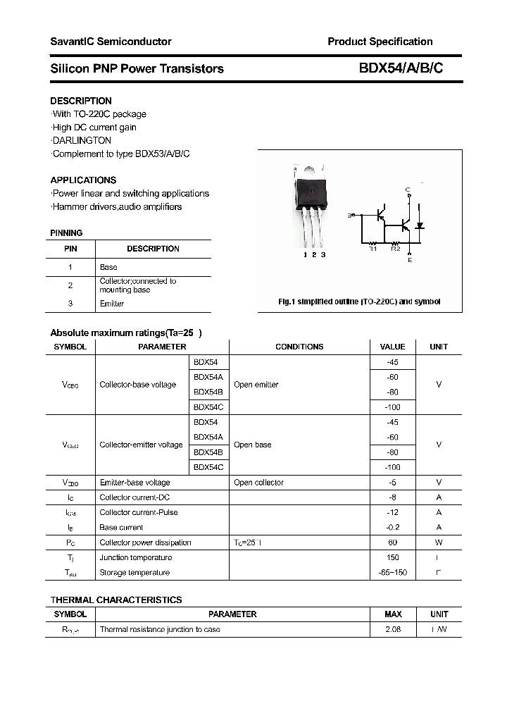 BDX54_4454087.PDF Datasheet