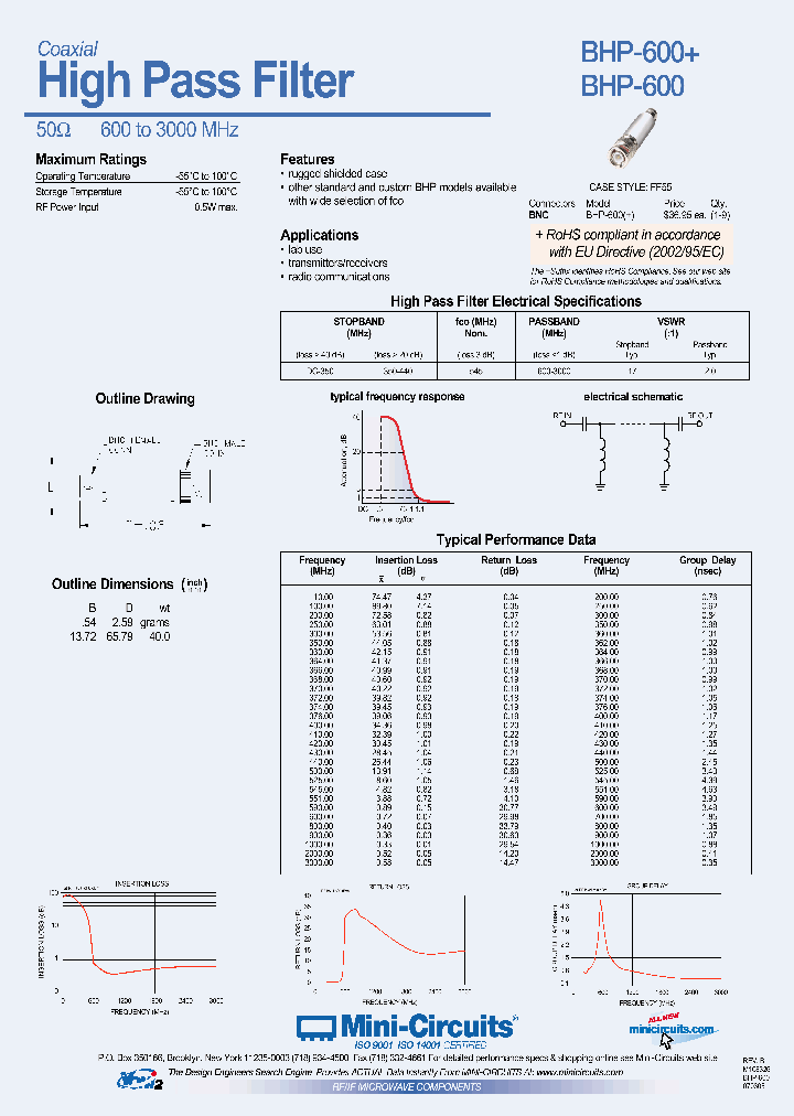 BHP-600_4702669.PDF Datasheet
