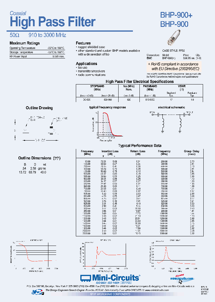 BHP-900_4408821.PDF Datasheet