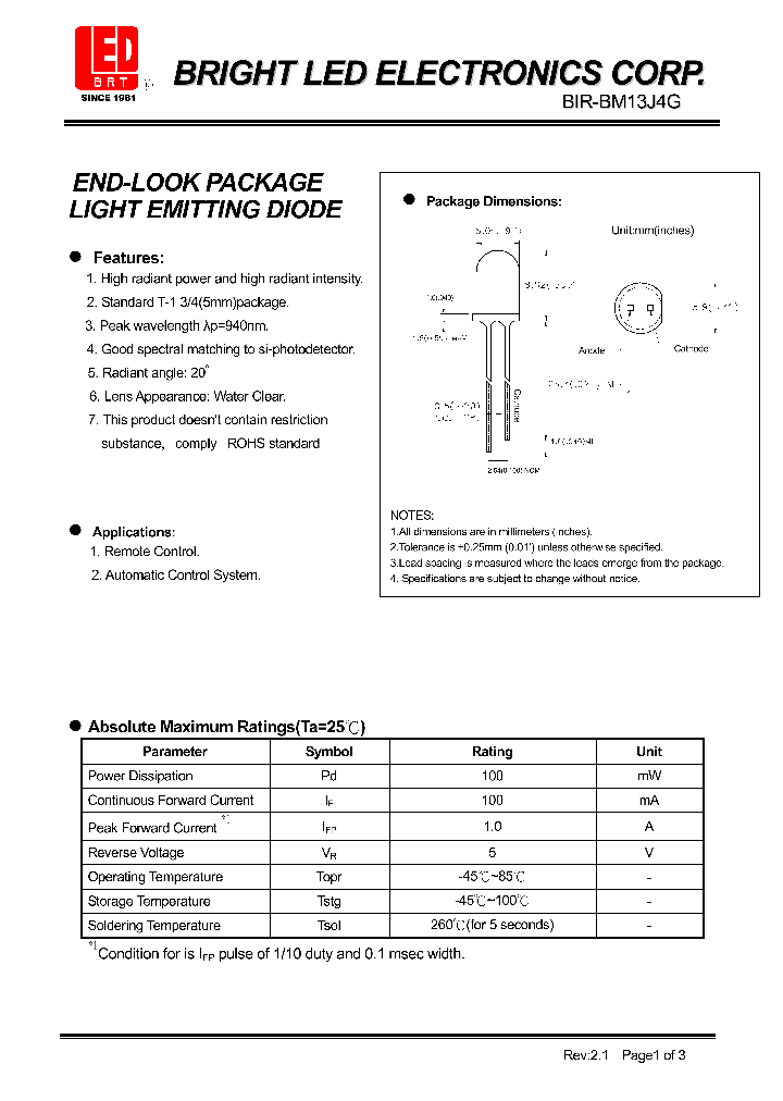 BIR-BM13J4G_4279326.PDF Datasheet