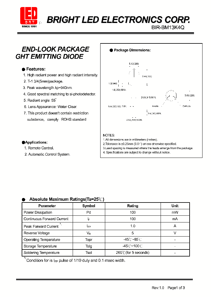 BIR-BM13K4Q_4182785.PDF Datasheet