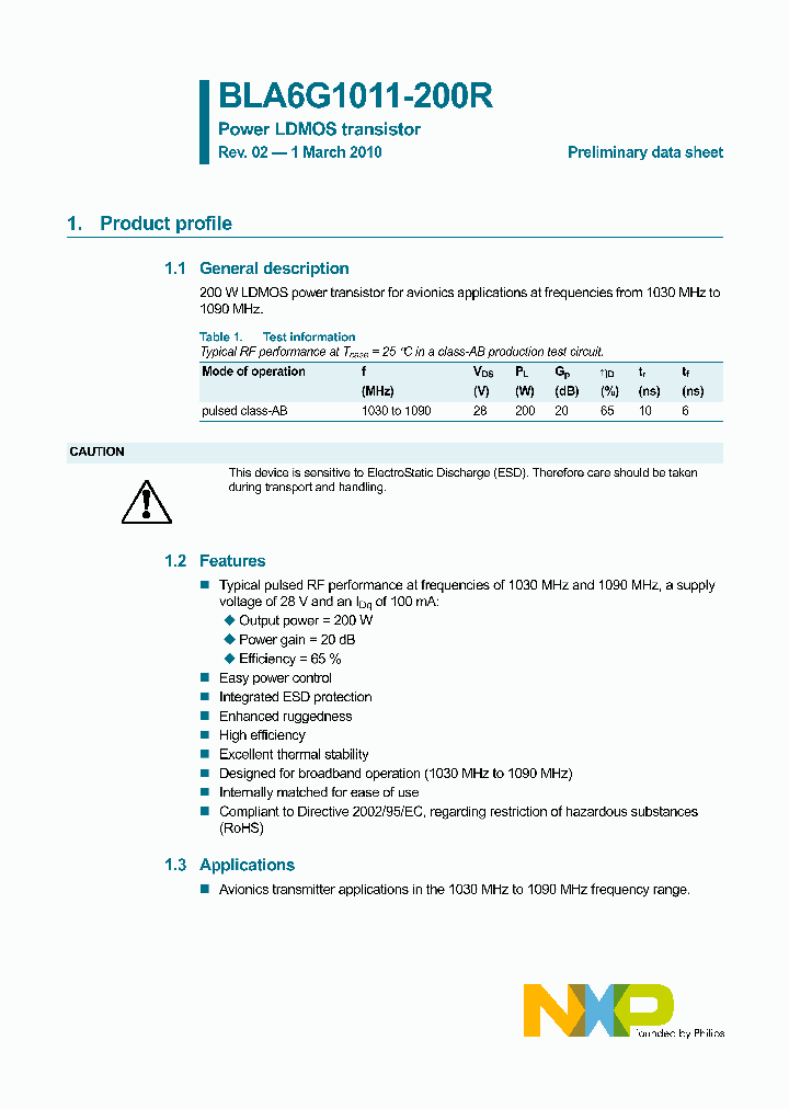 BLA6G1011-200R_4658850.PDF Datasheet