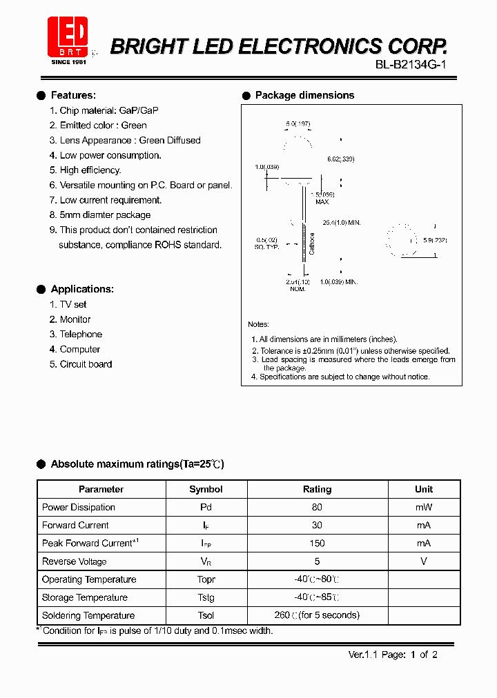 BL-B2134G-1_4903542.PDF Datasheet
