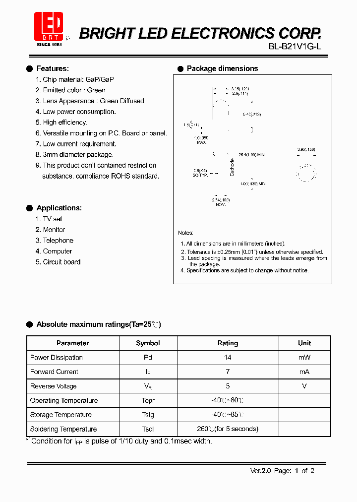 BL-B21V1G-L_4600689.PDF Datasheet