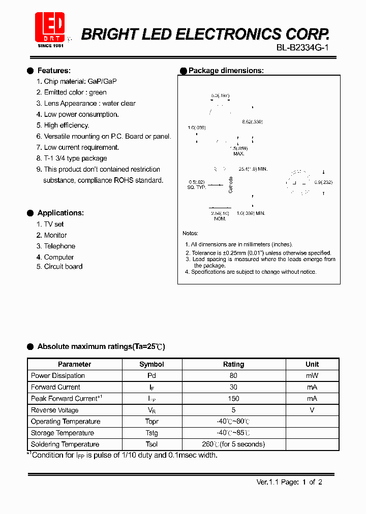BL-B2334G-1_4903543.PDF Datasheet