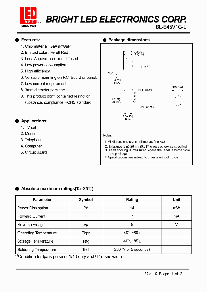 BL-B45V1G-L_4600690.PDF Datasheet