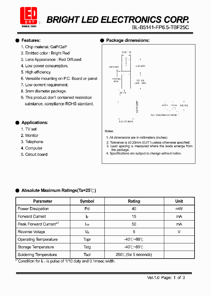 BL-B5141-FP65-TBF25C_4519266.PDF Datasheet