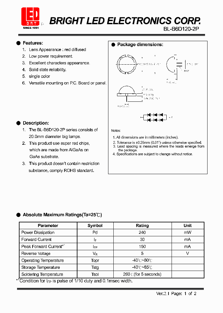 BL-B6D120-2P_4308957.PDF Datasheet
