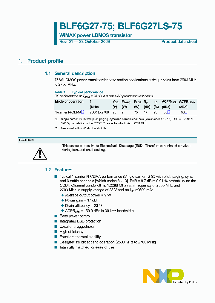 BLF6G27LS-75_4575289.PDF Datasheet