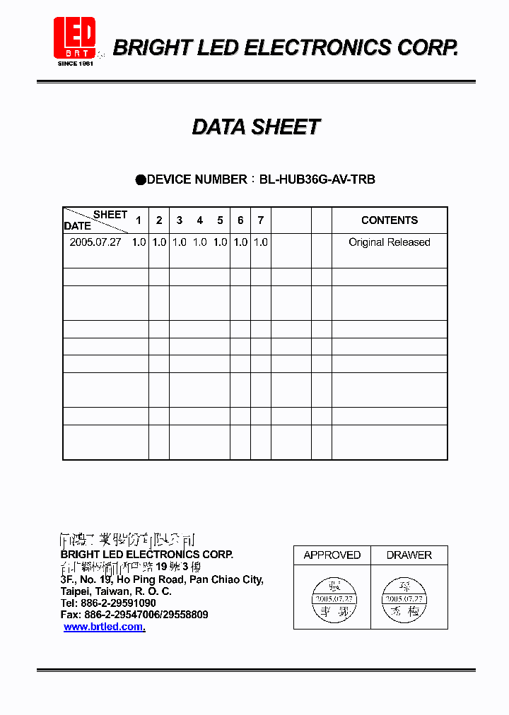 BL-HUB36G-AV-TR_4665162.PDF Datasheet