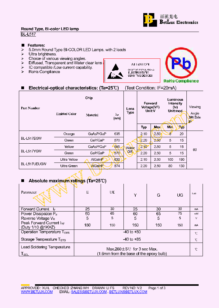 BL-L517YGW_4910240.PDF Datasheet