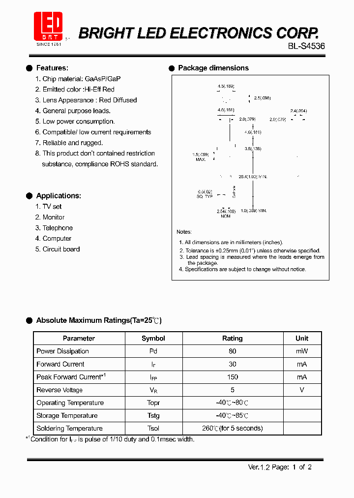 BL-S4536_4327380.PDF Datasheet