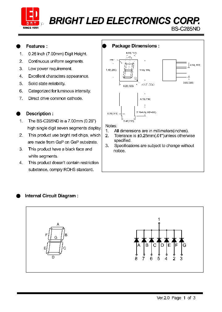 BS-C285ND_4890110.PDF Datasheet