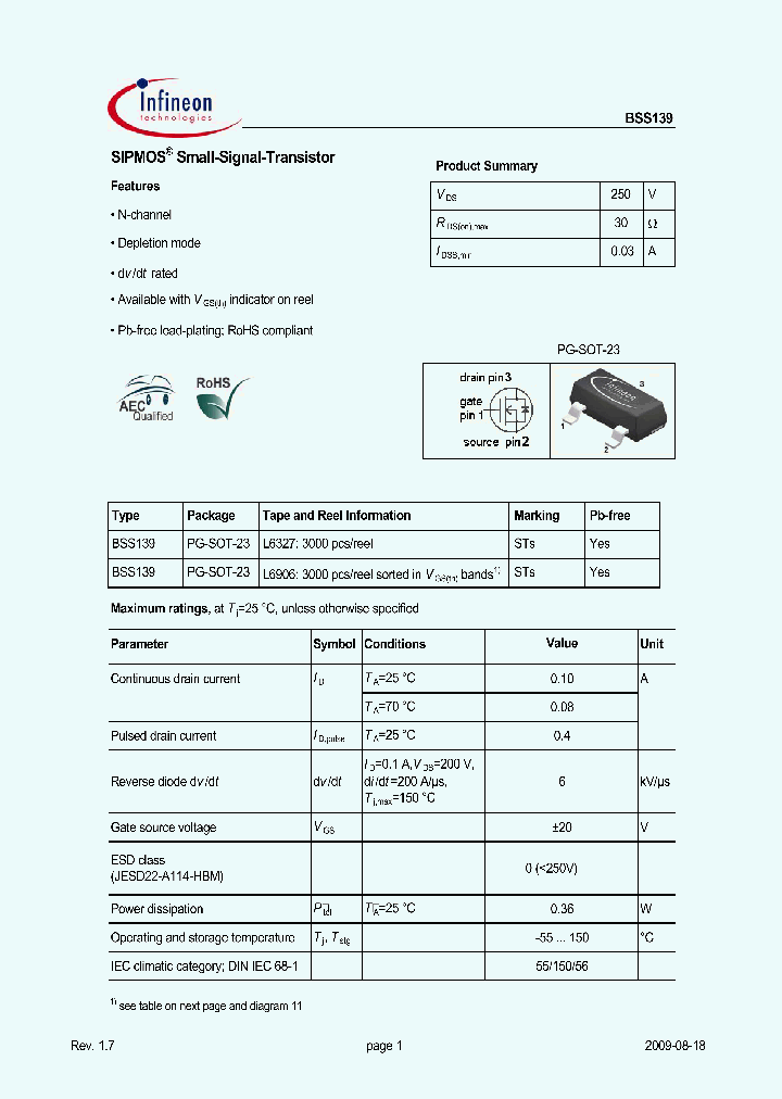 BSS13909_4915920.PDF Datasheet