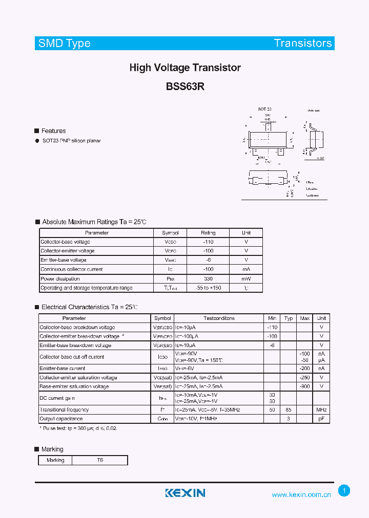 BSS63R_4301380.PDF Datasheet