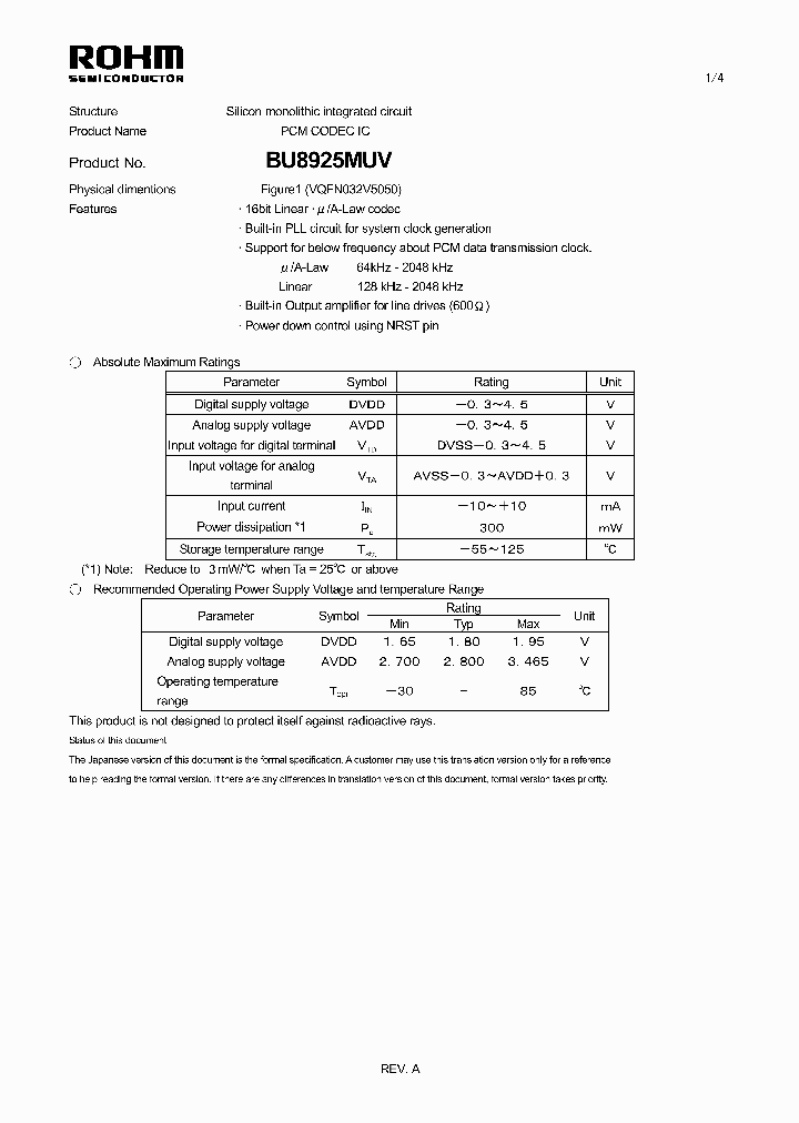 BU8925MUV_4565897.PDF Datasheet