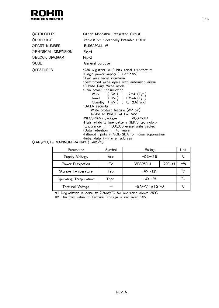 BU9833GUL-W_4661435.PDF Datasheet