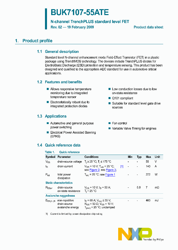 BUK7107-55ATE_4600240.PDF Datasheet