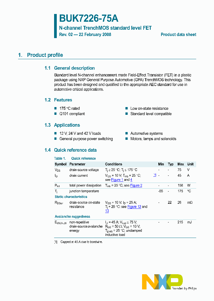 BUK7226-75A_4916335.PDF Datasheet
