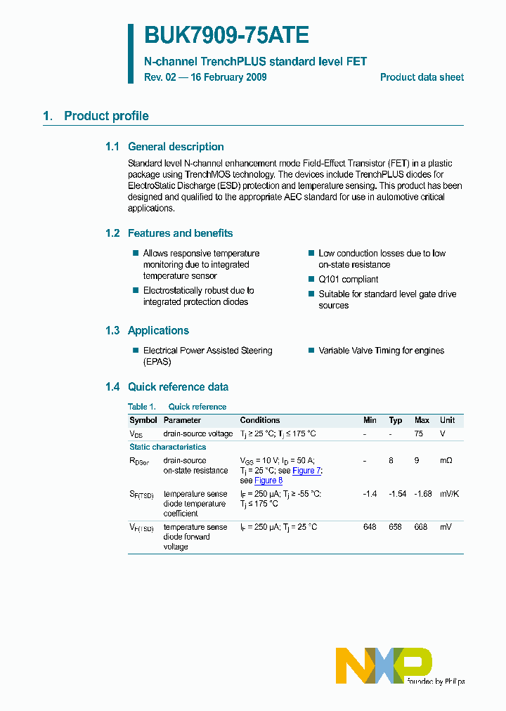 BUK7909-75ATE_4578915.PDF Datasheet