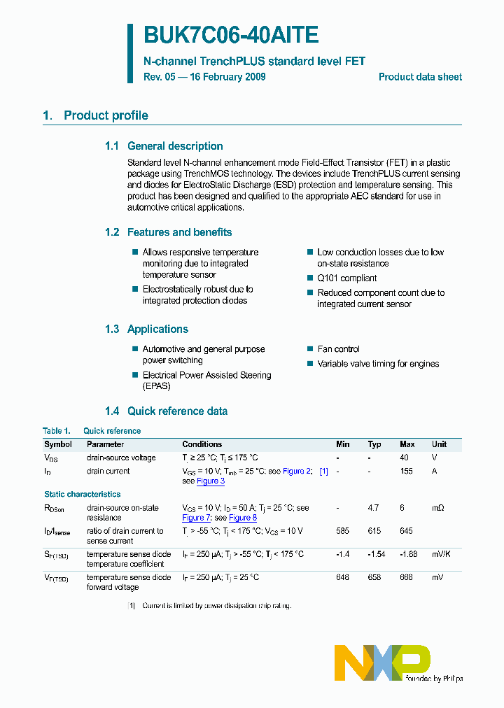 BUK7C06-40AITE_4627163.PDF Datasheet