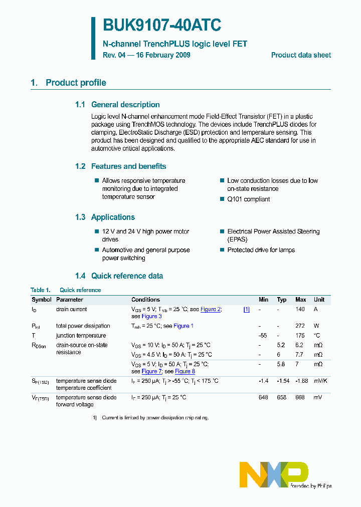 BUK9107-40ATC_4605581.PDF Datasheet