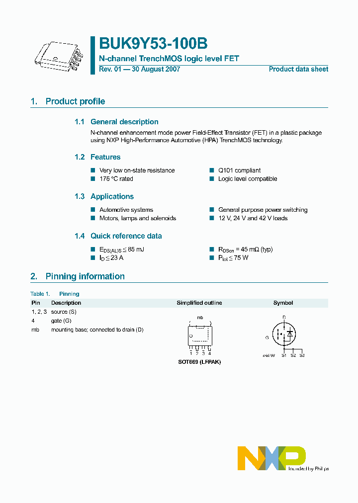 BUK9Y53-100B_4607008.PDF Datasheet