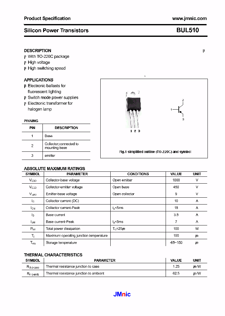 BUL510_4896496.PDF Datasheet