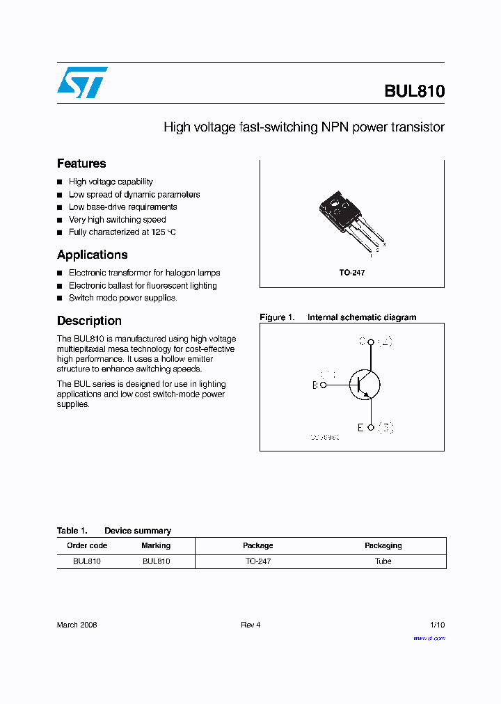 BUL81008_4343688.PDF Datasheet