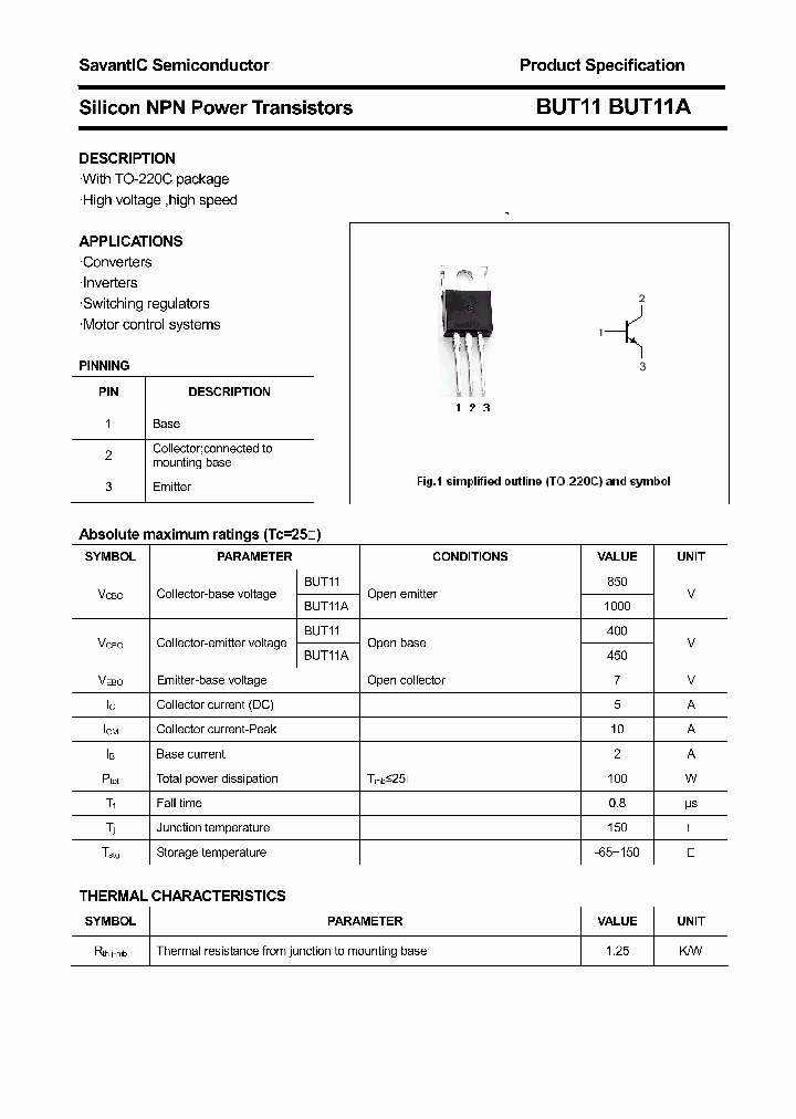 BUT11_4414523.PDF Datasheet