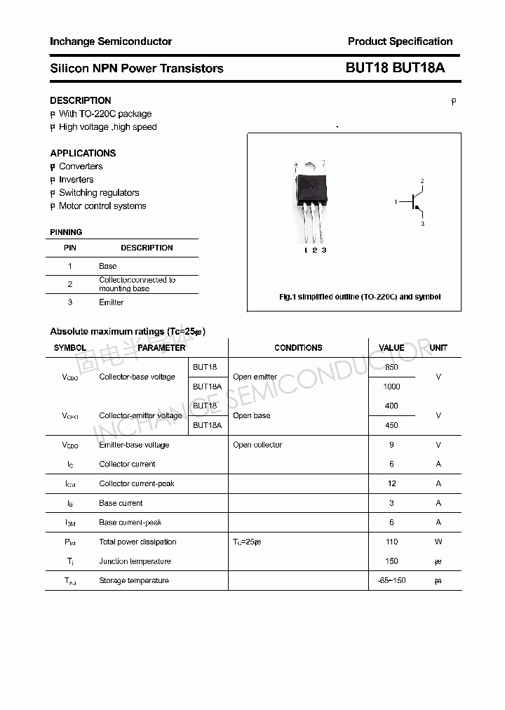 BUT18_4585362.PDF Datasheet