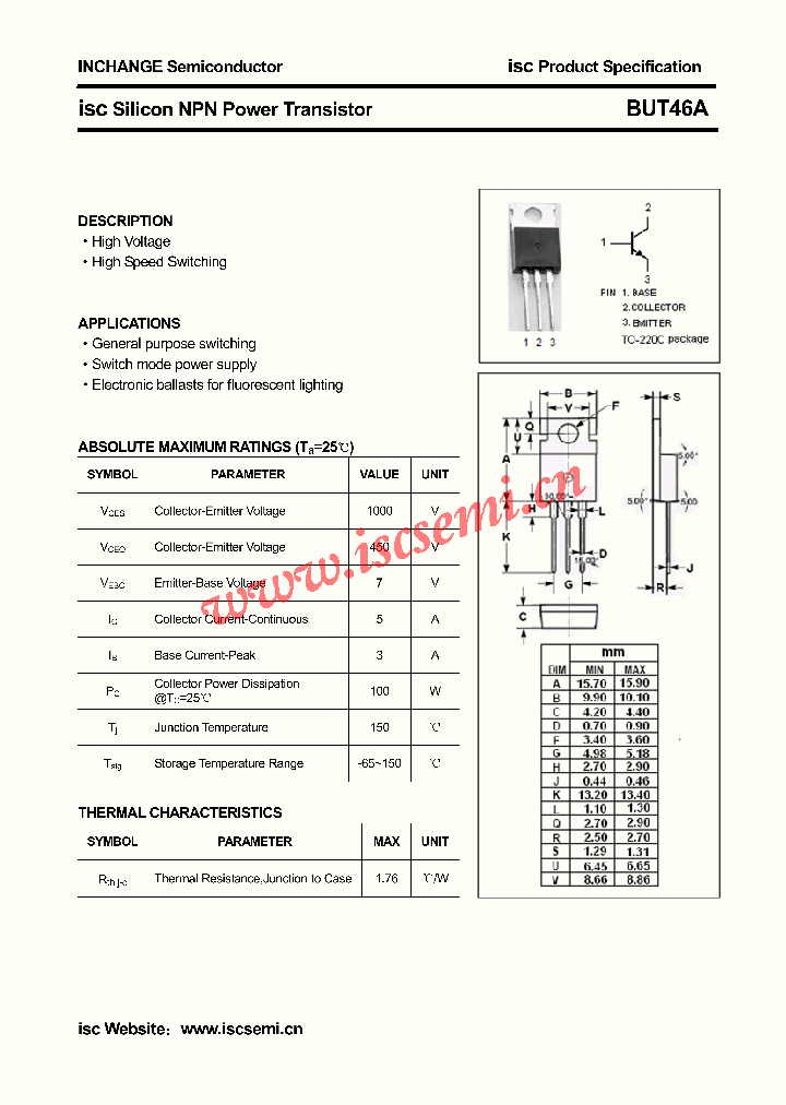 BUT46A_4524635.PDF Datasheet