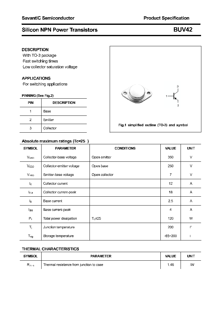 BUV42_4621025.PDF Datasheet