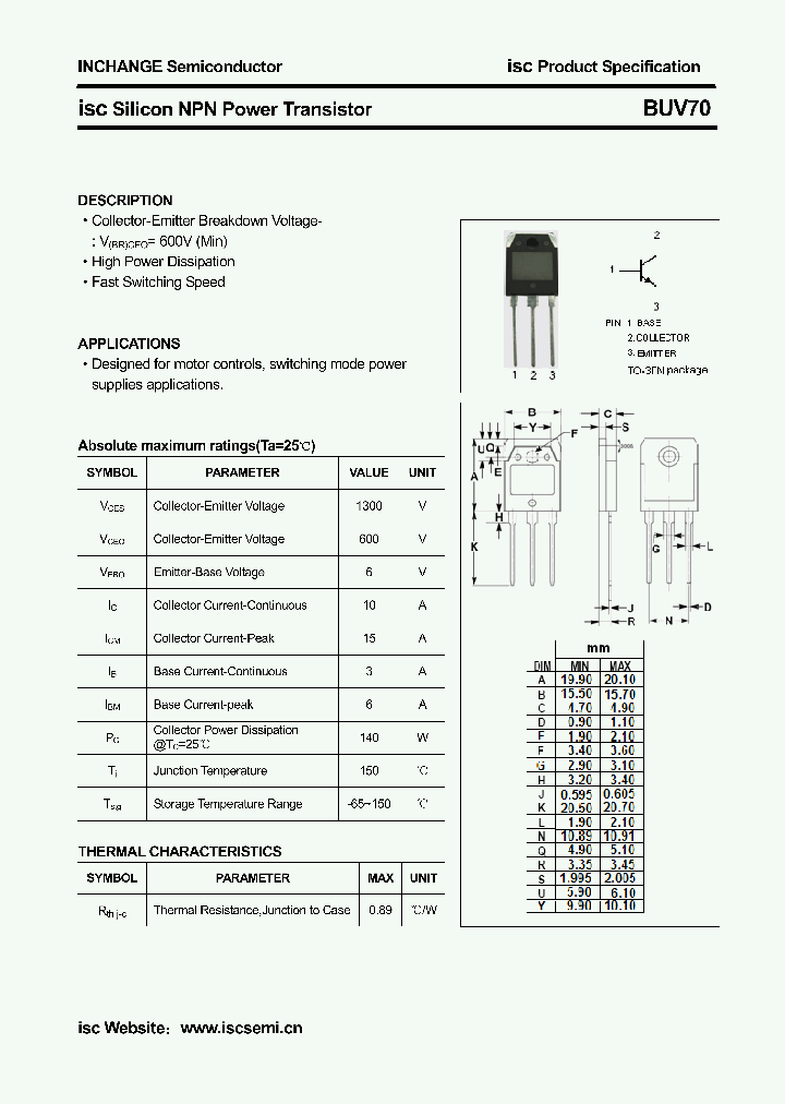 BUV70_4305648.PDF Datasheet
