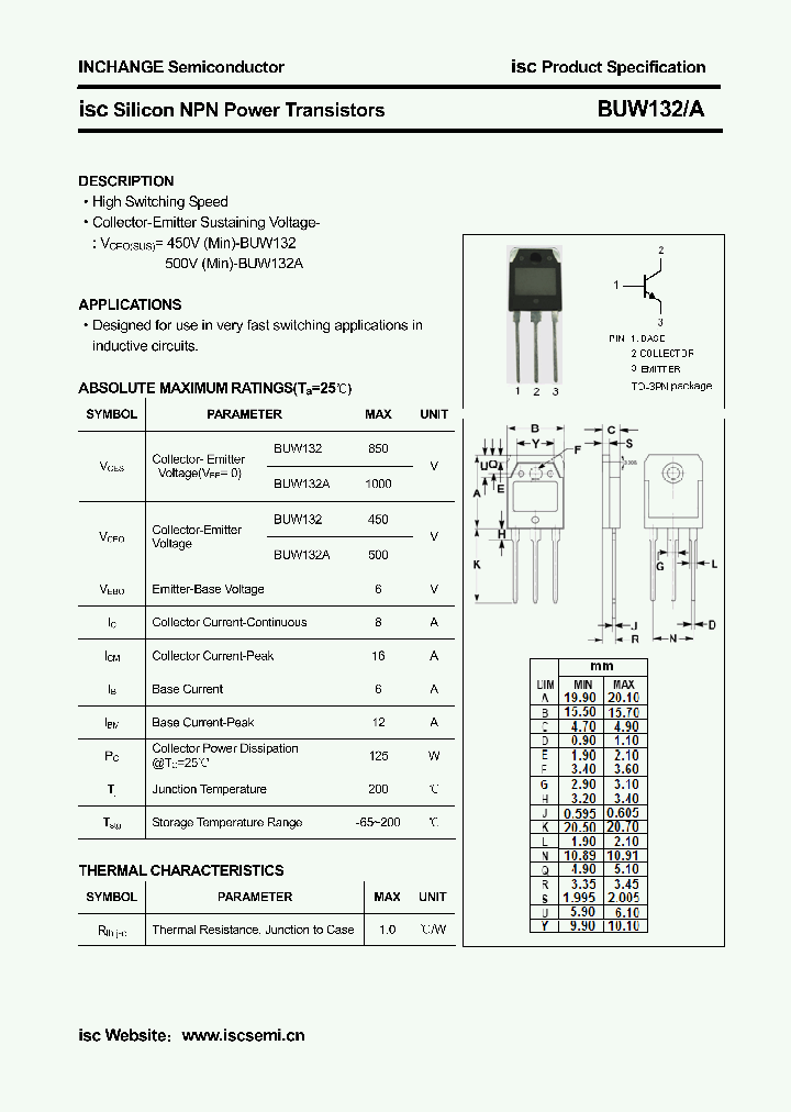 BUW132_4305644.PDF Datasheet
