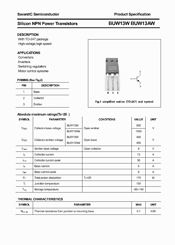 BUW13W_4720513.PDF Datasheet