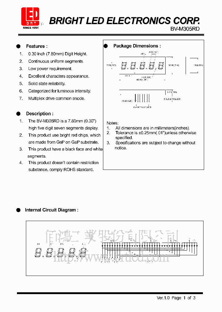 BV-M305RD_4516379.PDF Datasheet