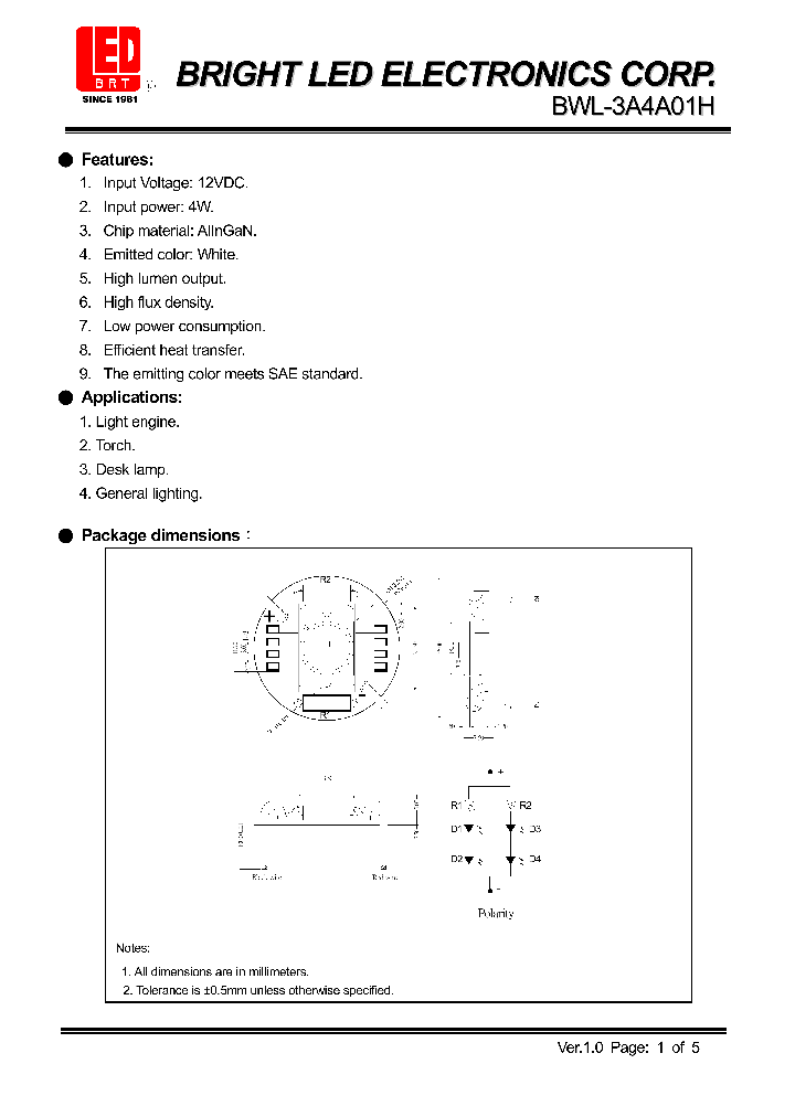 BWL-3A4A01H_4188272.PDF Datasheet