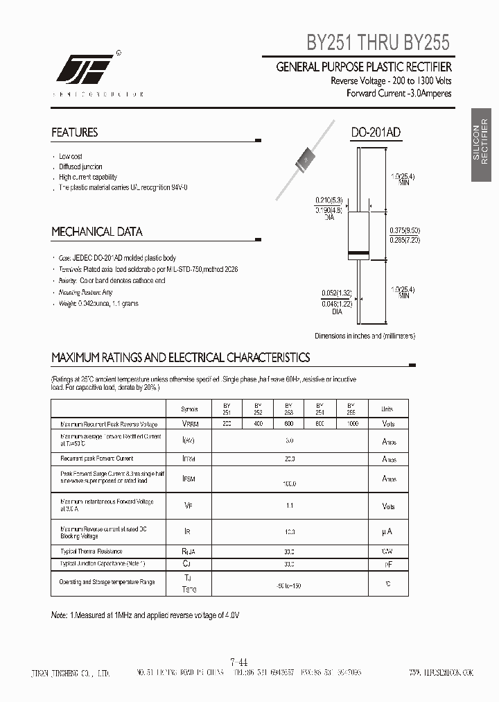 BY255_4571245.PDF Datasheet
