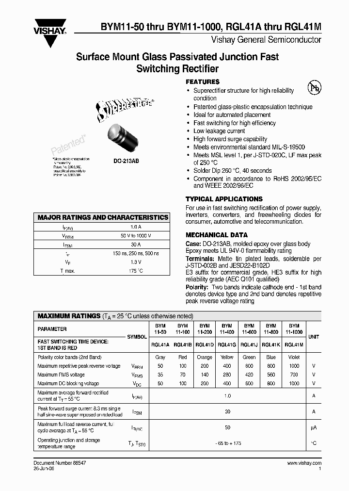 BYM11-100_4571313.PDF Datasheet