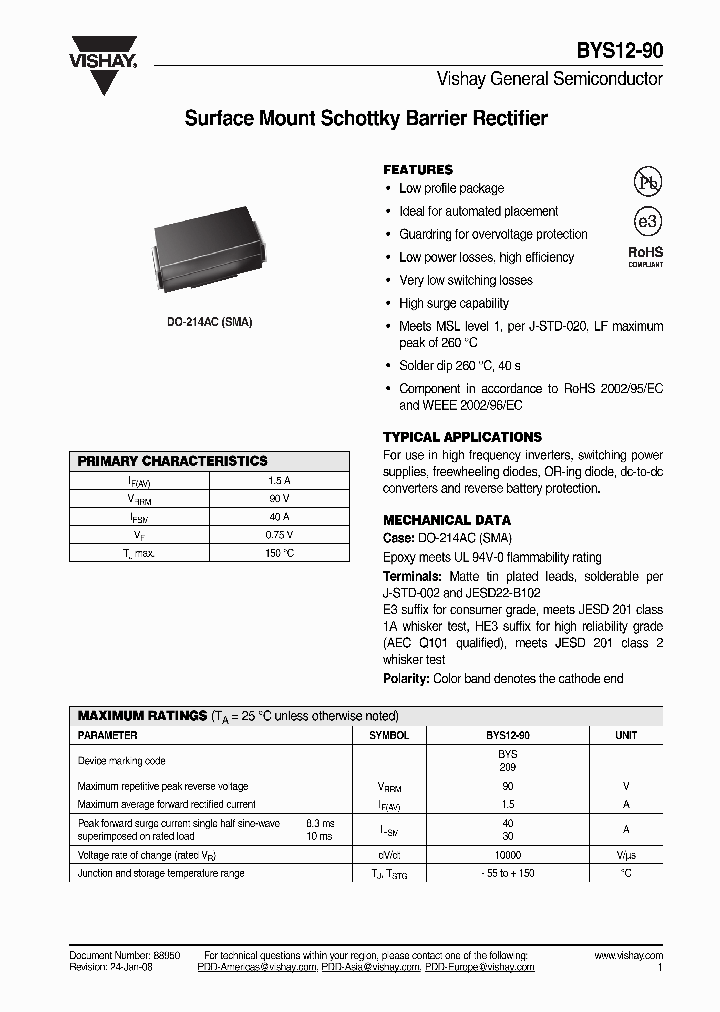 BYS12-90-E3TR_4594557.PDF Datasheet