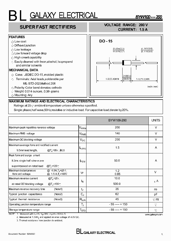 BYW100-200_4219673.PDF Datasheet
